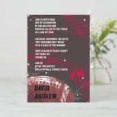 Uitnodiging tot het indienen van een football met  (Staand voorkant)