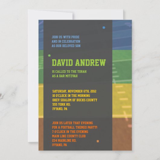 Uitnodiging tot het indienen van een football met  (Voorkant)