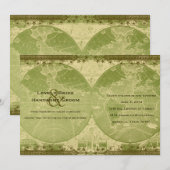  uitnodiging tot het indienen van een groene Werel (Voorkant / Achterkant)