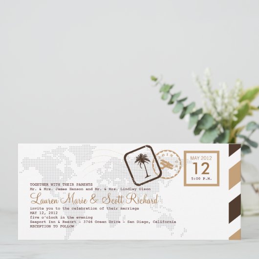  uitnodiging tot het indienen van een instapkaart (Staand voorkant)