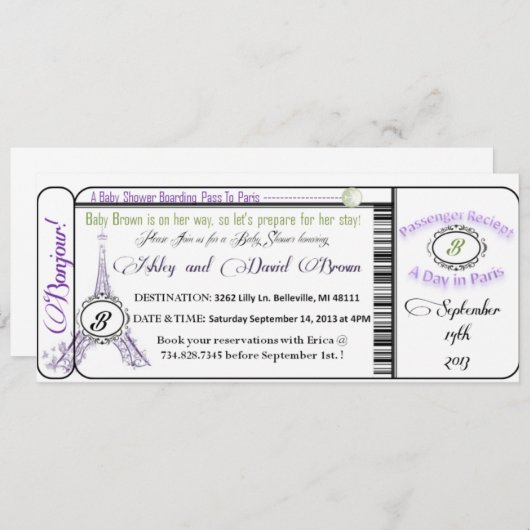 Uitnodiging tot het indienen van een instapkaart b (Voorkant / Achterkant)