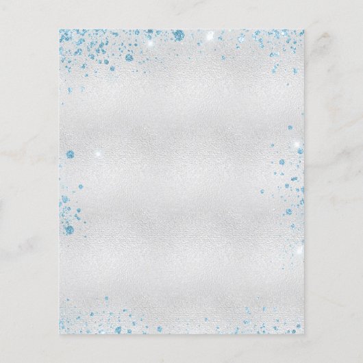 Uitnodiging tot het indienen van een kerstfeestdag flyer (Achterkant)