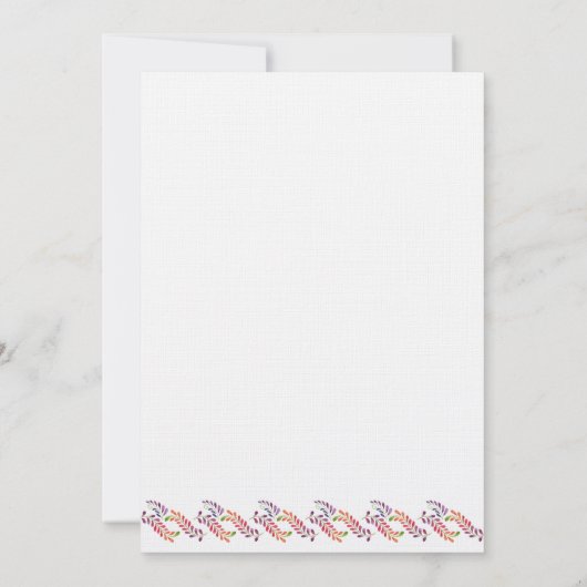 uitnodiging tot het indienen van een kleurrijke Fl (Achterkant)