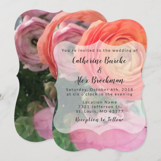 uitnodiging tot het indienen van een kleurrijke Fl (Voorkant / Achterkant)