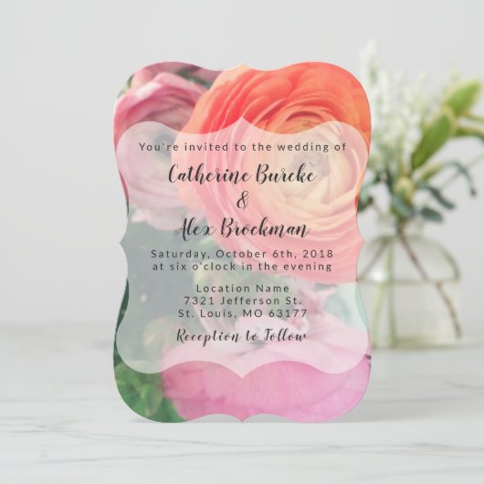 uitnodiging tot het indienen van een kleurrijke Fl (Staand voorkant)