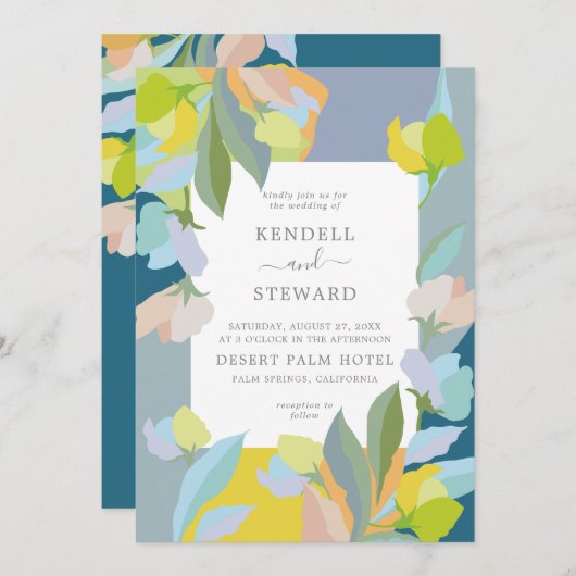 uitnodiging tot het indienen van een kleurrijke Fl (Voorkant / Achterkant)