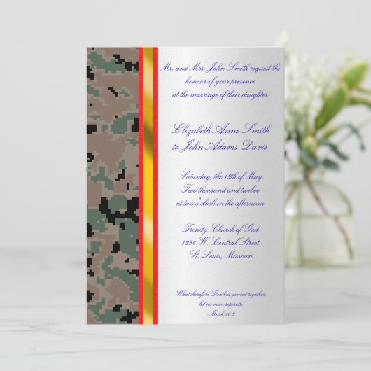 Uitnodiging tot het indienen van een marinier voor (Staand voorkant)