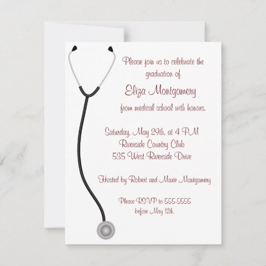 Uitnodiging tot het indienen van een medisch diplo (Achterkant)