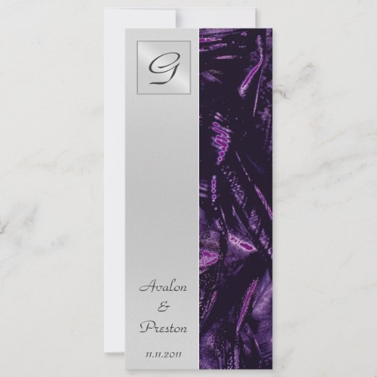 Uitnodiging tot het indienen van een Monogram Paar (Voorkant)