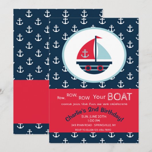 Uitnodiging tot het indienen van een noodgeval (Voorkant / Achterkant)