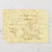  uitnodiging tot het indienen van een oproepkaart (Voorkant / Achterkant)