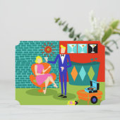 uitnodiging tot het indienen van een paar vragen (Staand voorkant)