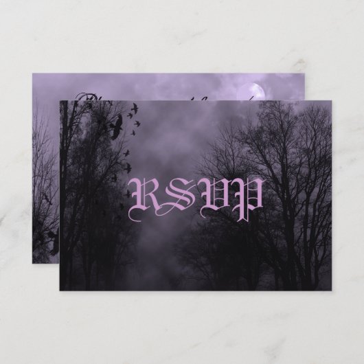 Uitnodiging tot het indienen van een Paarse hemelv (Voorkant / Achterkant)