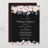 uitnodiging tot het indienen van een roze bruin en (Voorkant / Achterkant)