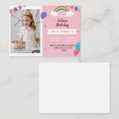 Uitnodiging tot het indienen van een roze-Thaise P (Voorkant / Achterkant)