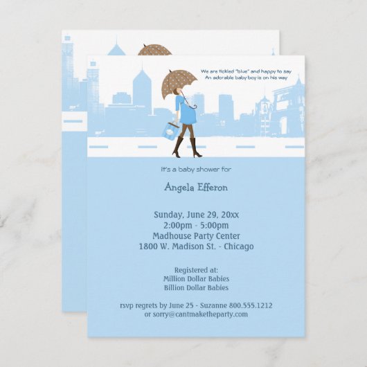 Uitnodiging tot het indienen van een stedelijk gek (Voorkant / Achterkant)