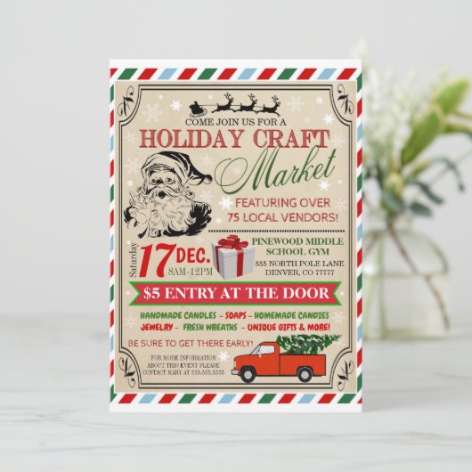 Uitnodiging tot het indienen van een vakantievaart (Staand voorkant)