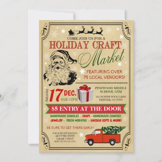 Uitnodiging tot het indienen van een vakantievaart (Voorkant)