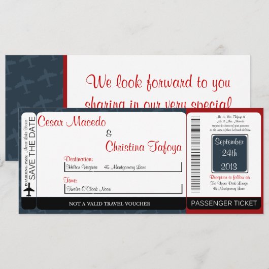 Uitnodiging tot het indienen van een vliegverbod v (Voorkant / Achterkant)