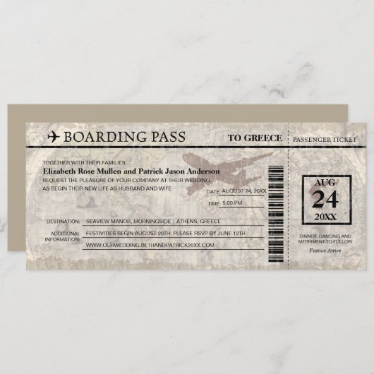 Uitnodiging tot het indienen van een weddenschap m (Voorkant / Achterkant)