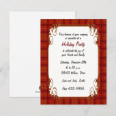 uitnodiging tot het indienen van feestdagen (Voorkant / Achterkant)