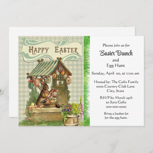  uitnodiging tot het indienen van feestdagen bij P (Voorkant / Achterkant)