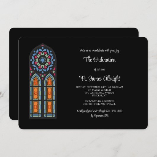 Uitnodiging tot het indienen van Glazen in lood vo (Voorkant / Achterkant)