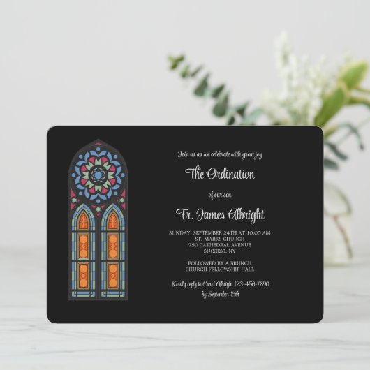 Uitnodiging tot het indienen van Glazen in lood vo (Staand voorkant)