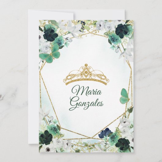 Uitnodiging tot het indienen van groene en gouden  (Achterkant)