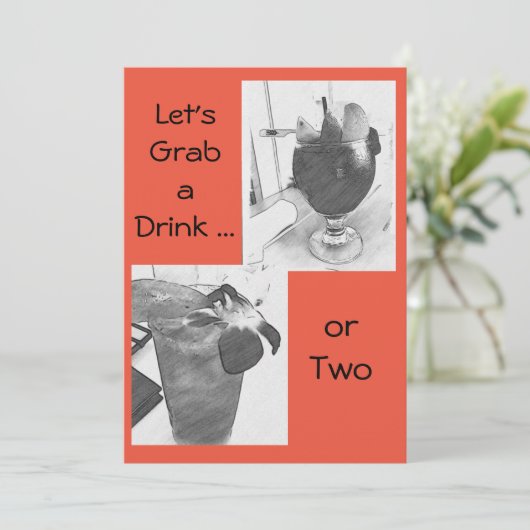 Uitnodiging tot het indienen van Happy Hour Social (Staand voorkant)