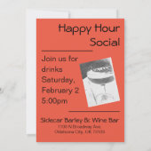 Uitnodiging tot het indienen van Happy Hour Social (Achterkant)
