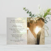 Uitnodiging tot het indienen van Jubilea voor foto (Staand voorkant)