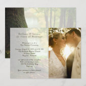 Uitnodiging tot het indienen van Jubilea voor foto (Voorkant / Achterkant)