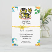 Uitnodiging tot het indienen van katten- en vlinde (Staand voorkant)