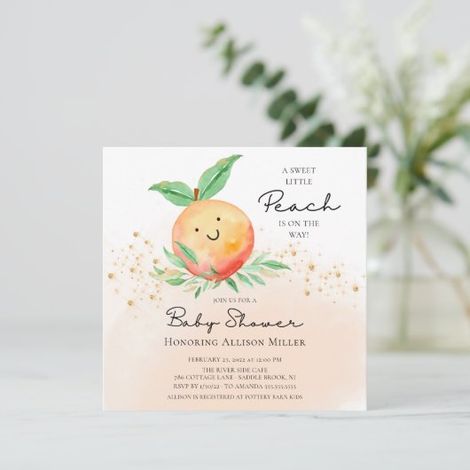 Uitnodiging tot het indienen van kleine kleine Bab (Staand voorkant)