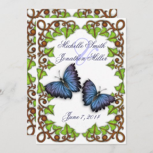 Uitnodiging tot het indienen van liefdes- en boter (Voorkant / Achterkant)