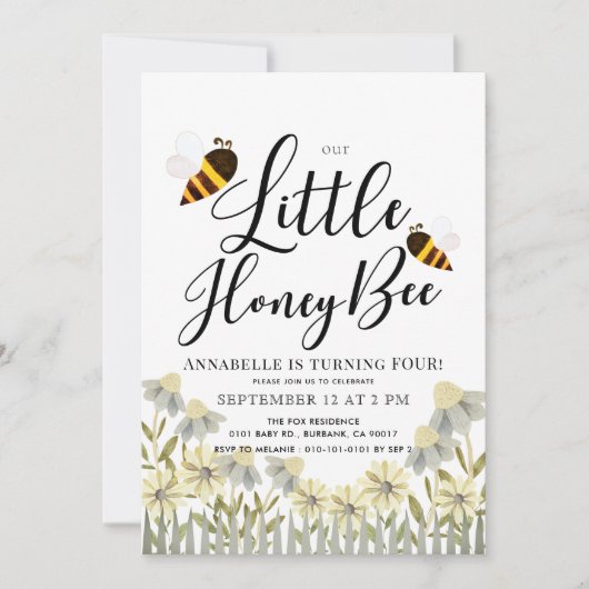 uitnodiging tot het indienen van Little Honey Bee (Voorkant)