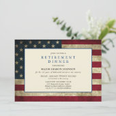 Uitnodiging tot het indienen van militaire roodwit (Staand voorkant)