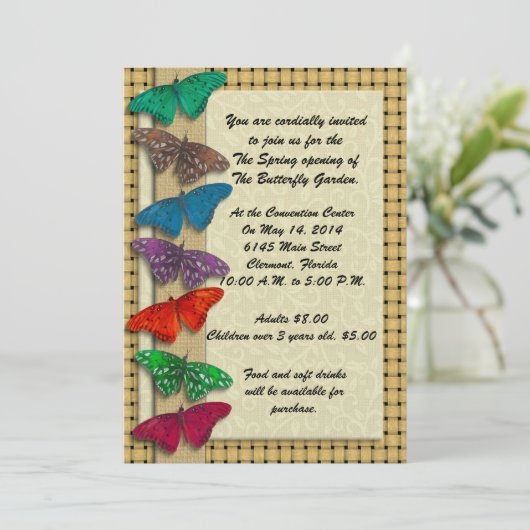 uitnodiging tot het indienen van naturen met vlind (Staand voorkant)