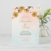 Uitnodiging tot het indienen van Oranje en roze br (Staand voorkant)