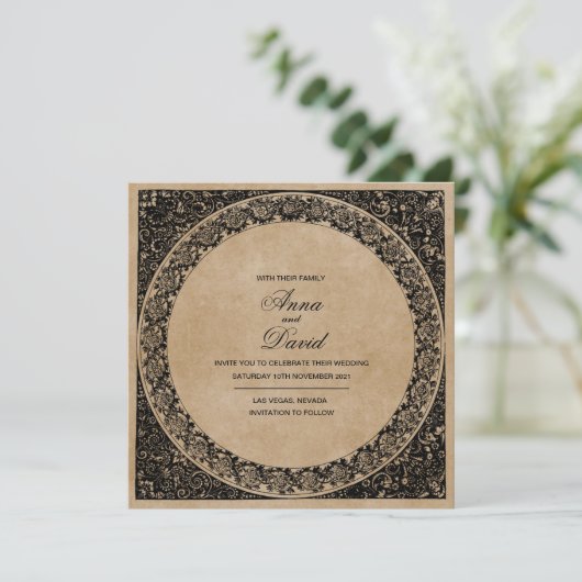 Uitnodiging tot het indienen van  oud papier voor  (Staand voorkant)