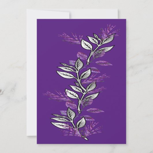 Uitnodiging tot het indienen van Paars en Silver S (Voorkant)