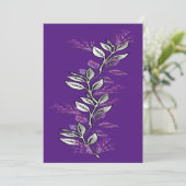 Uitnodiging tot het indienen van Paars en Silver S (Staand voorkant)