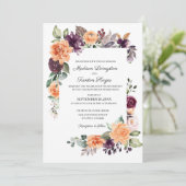 Uitnodiging tot het indienen van Paarse peach (Staand voorkant)