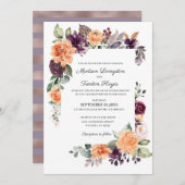 Uitnodiging tot het indienen van Paarse peach (Voorkant / Achterkant)