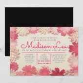 Uitnodiging tot het indienen van papierbloemen (Voorkant / Achterkant)