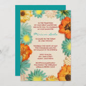 Uitnodiging tot het indienen van papieren bloemen  (Voorkant / Achterkant)