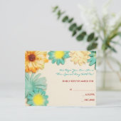 Uitnodiging tot het indienen van papieren bloemen (Staand voorkant)