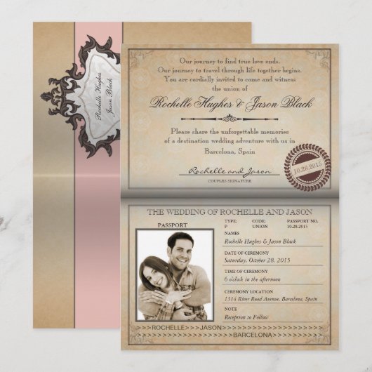 uitnodiging tot het indienen van paspoorten (Voorkant / Achterkant)