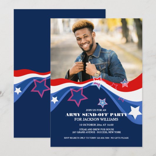 Uitnodiging tot het indienen van patriottische fot (Voorkant / Achterkant)